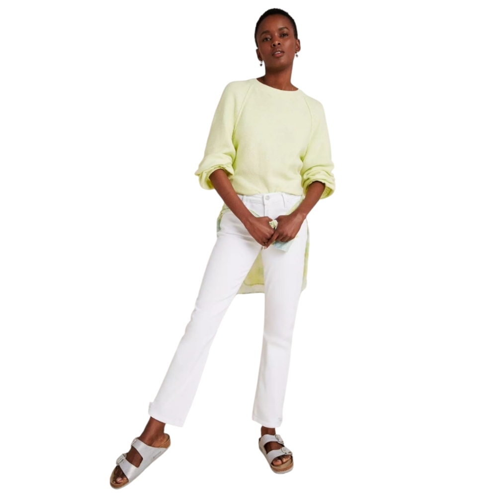 AGOLDE Toni High-Rise Slim Straight Jeans White Denim NEW SZ 31 Ret$218